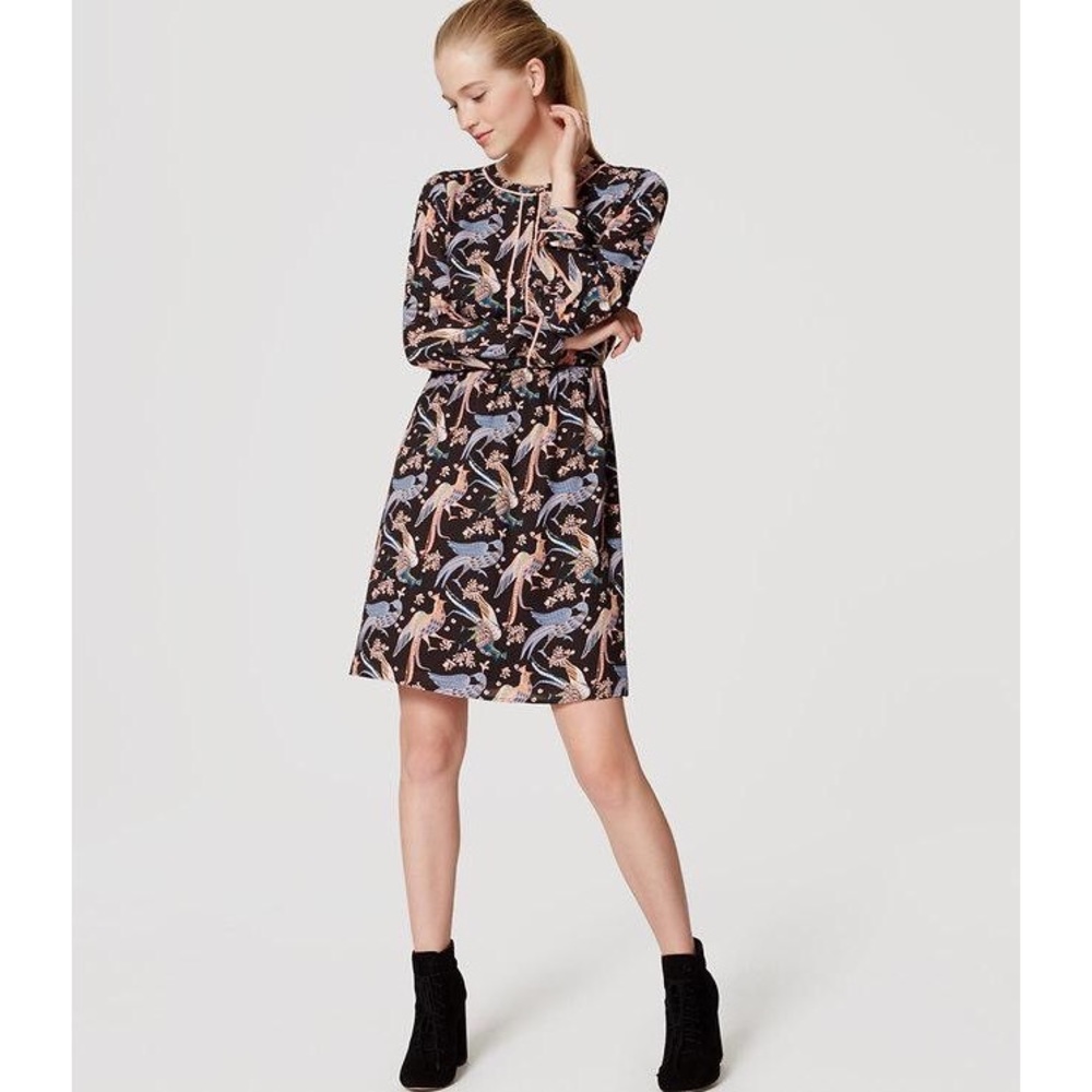 Loft snowbird shirtdress dress